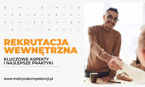 Uścisk dłoni podczas rekrutacji wewnętrznej w firmie – baner do artykułu Rekrutacja wewnętrzna: kluczowe aspekty i najlepsze praktyki.
