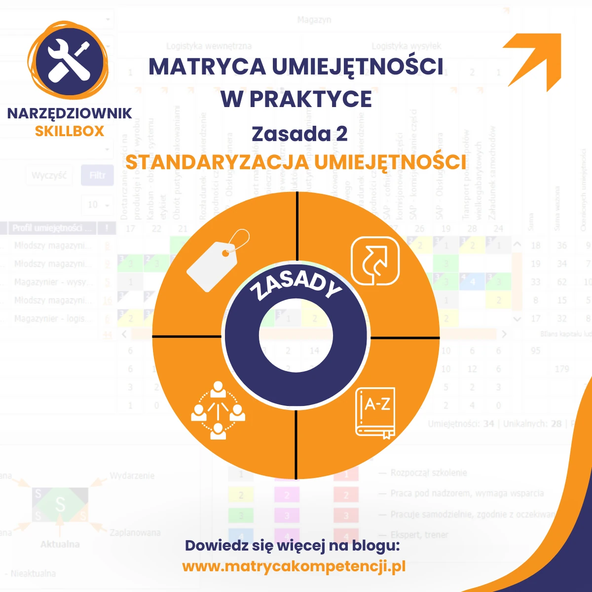 zasada - określ standard wypracowywania umiejętności