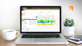 matryca kompetencji na ekranie laptopa