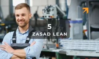 okładka bloga z napisem 5 zasad Lean