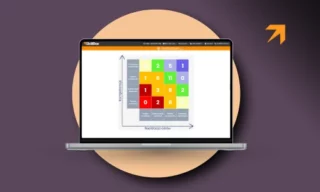 matryca talentów na ekranie laptopa