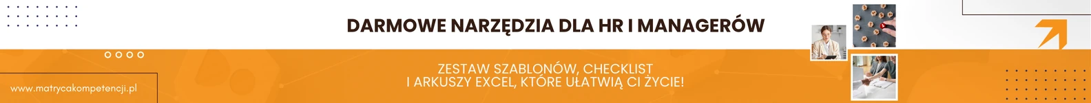 baner na blog: Kobieta w okularach notująca na tablecie na tle napisu darmowe narzędzia dla HR i managerów.